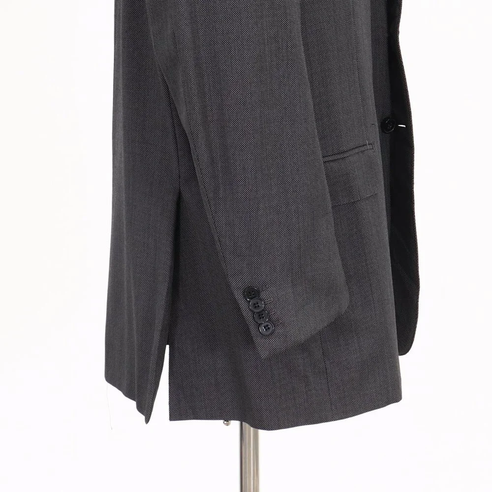 Ermenegildo Zegna 46R Gray Solid 3-Button Sport Coat Blazer Jacket O968